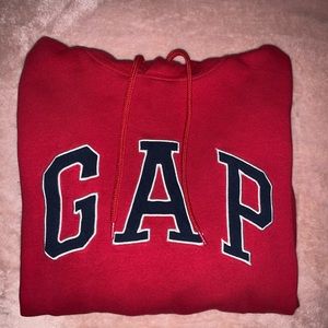 red GAP hoodie